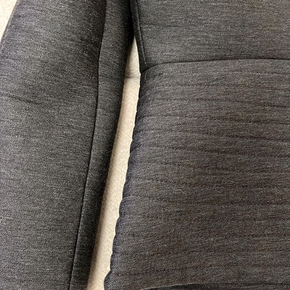 Vintage Emporio Armani Quilted Neoprene style blazer jacket gray size 10 - Picture 10 of 10